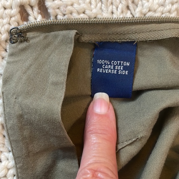 Ralph Lauren skirt short olive green 6 - Picture 12 of 13